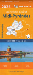 France Midi-Pyrenees 525 Michelin Map