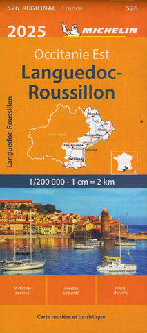 France Languedoc-Roussillon 526 Michelin Map