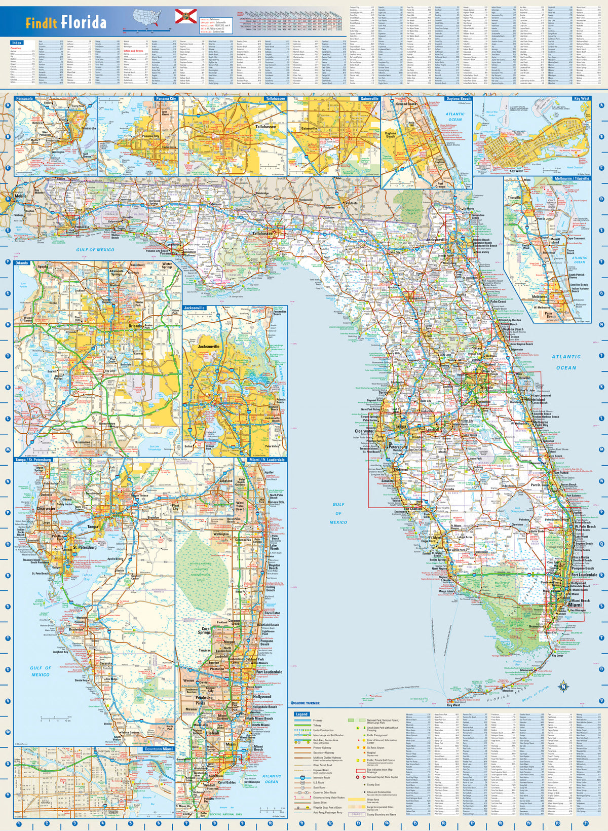 Florida State Wall Map | Mapworld