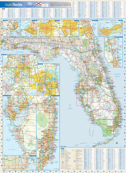 Florida State Wall Map