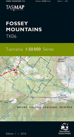 Fossey Mountains 1:50,000 Topographic Map – Tasmania
