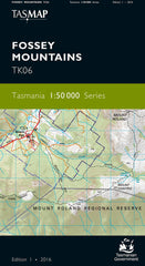 Fossey Mountains 1:50,000 Topographic Map – Tasmania