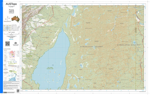 Frome H5410 AUSTopo 1:250,000 Map