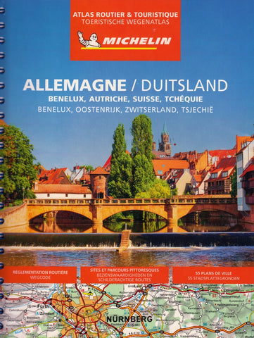 Germany, Benelux, Austria, Switzerland, Czech Republic Road Atlas Michelin 2025