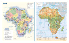 Africa Political & Physical Continent Map — map