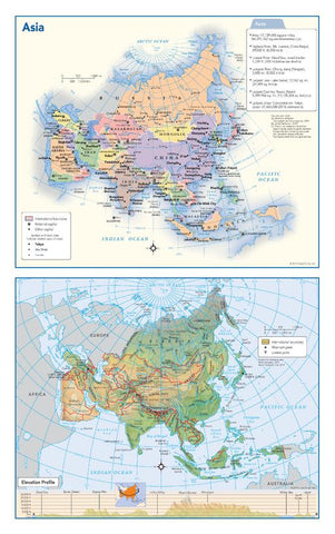 Asia Political & Physical Continent Map – MapSherpa | Mapworld