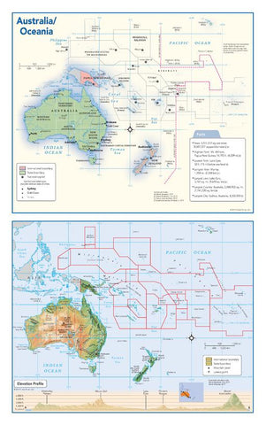 Australia and Oceania Political & Physical Continent Map – MapSherpa | Mapworld