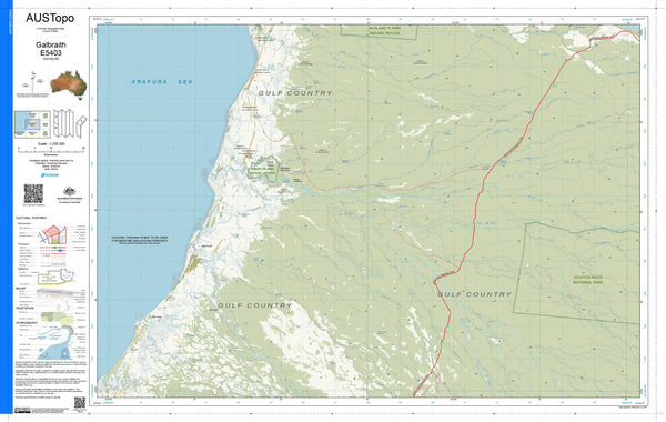 Galbraith E5403 AUSTopo 1:250,000 Map