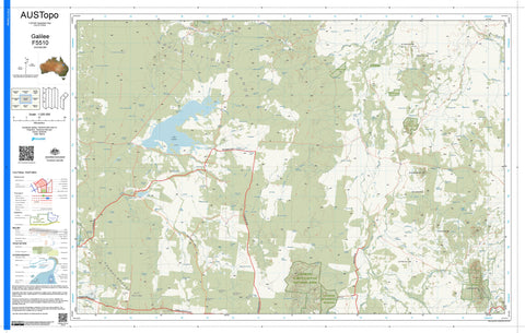 Galilee F5510 AUSTopo 1:250,000 Map