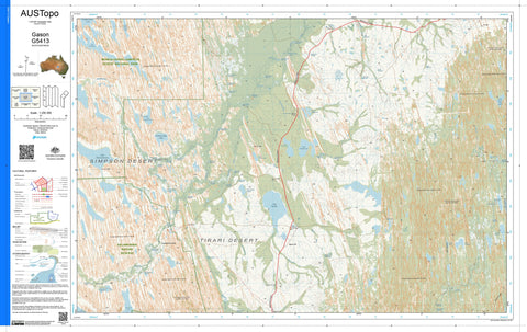 Gason G5413 AUSTopo 1:250,000 Map