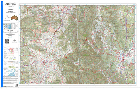 Grafton H5606 AUSTopo 1:250,000 Map