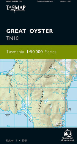 Great Oyster 1:50,000 Topographic Map – Tasmania