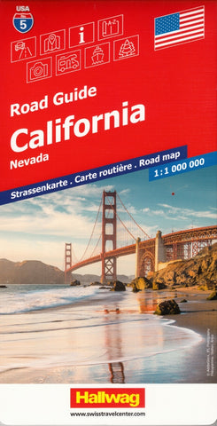 California Hallwag USA Map