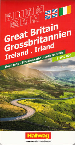 Great Britain & Ireland Hallwag Map