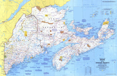 Close-up USA, Maine - Published 1975 by National Geographic — historic National Geographic map print