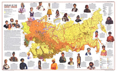 Peoples of the Soviet Union - Published 1976 by National Geographic — historic National Geographic map print