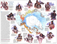 Peoples of the Arctic - Published 1983 by National Geographic — historic National Geographic map print