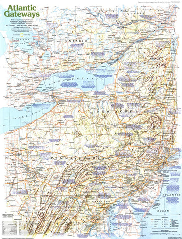 Making of America, Atlantic Gateways - Published 1983 — map