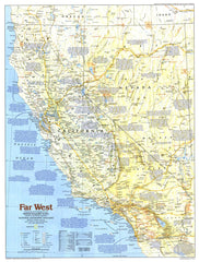 Making of America, Far West - Published 1984 by National Geographic — historic National Geographic map print