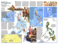 History of the Philippines - Published 1986 by National Geographic — historic National Geographic map print