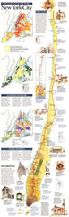 New York City - Published 1990 wall map – National Geographic | Mapworld