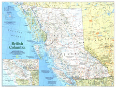 Making of Canada, British Columbia - Published 1992 wall map – National Geographic | Mapworld