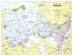 Making of Canada, Ontario - Published 1996 wall map – National Geographic | Mapworld
