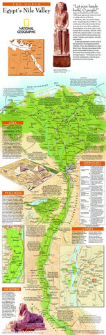 Egypts Nile Valley North - Published 2005 wall map – National Geographic | Mapworld