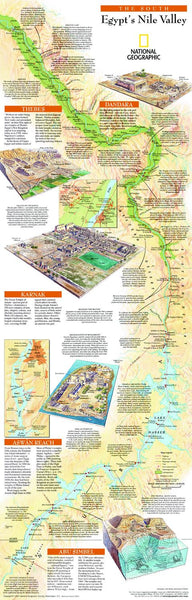 Egypts Nile Valley South - Published 2005 wall map – National Geographic | Mapworld