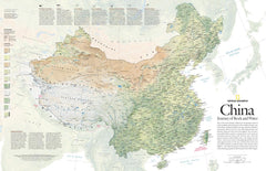 China, Journey of Rock and Water - Published 2008 by National Geographic — historic National Geographic map print