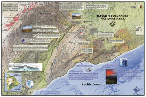 Hawaii Volcanoes National Park Map by Franko — map