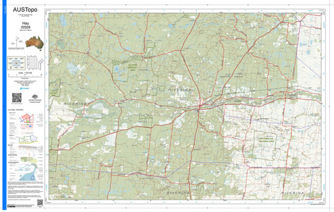 Hay I5509 AUSTopo 1:250,000 Map