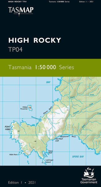 High Rocky 1:50,000 Topographic Map – Tasmania