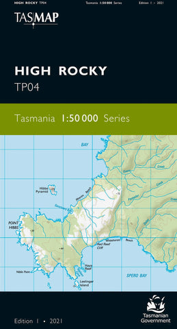 High Rocky 1:50,000 Topographic Map – Tasmania