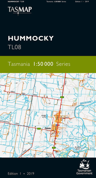 Hummocky 1:50,000 Topographic Map – Tasmania