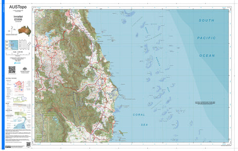 Innisfail E5506 AUSTopo 1:250,000 Map