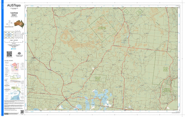 Ivanhoe I5501 AUSTopo 1:250,000 Map