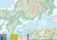 Japan South Railway & Road ITMB Map – detail view – ITM | Mapworld