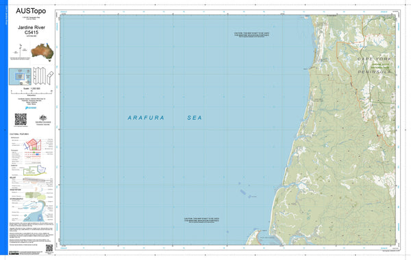 Jardine River C5415 AUSTopo 1:250,000 Map