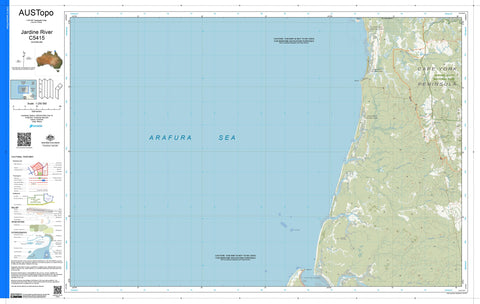 Jardine River C5415 AUSTopo 1:250,000 Map