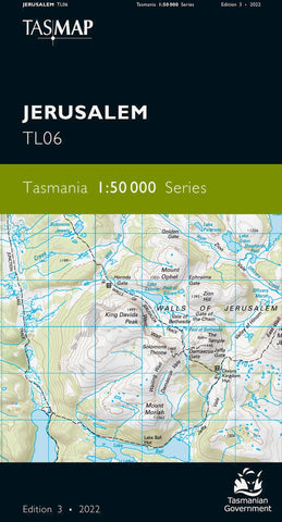 Jerusalem 1:50,000 Topographic Map – Tasmania