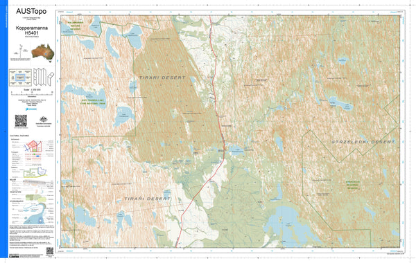 Kopperamanna H5401 AUSTopo 1:250,000 Map
