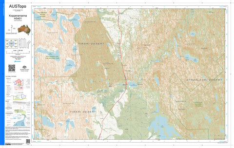 Kopperamanna H5401 AUSTopo 1:250,000 Map