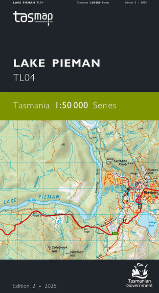 Lake Pieman 1:50,000 Topographic Map – Tasmania