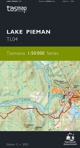Lake Pieman 1:50,000 Topographic Map – Tasmania