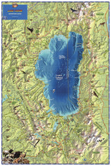 Lake Tahoe Wall Map by Franko — wall map