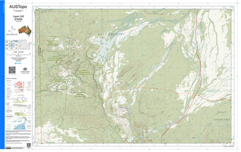 Lawn Hill E5409 AUSTopo 1:250,000 Map