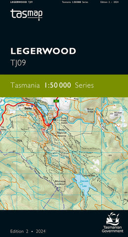 Legerwood 1:50,000 Topographic Map – Tasmania