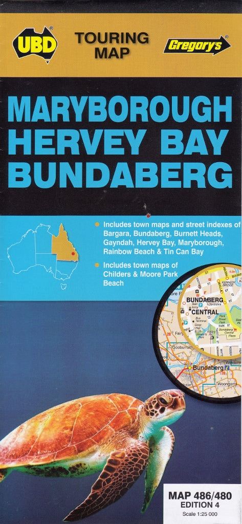 Bundaberg & District UBD Buy map of Bundaberg - Mapworld