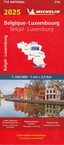 Belgium Luxembourg Michelin Map 716
